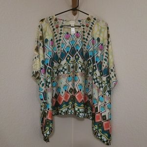 Patterned Satin Kimono Shirt from Chico's